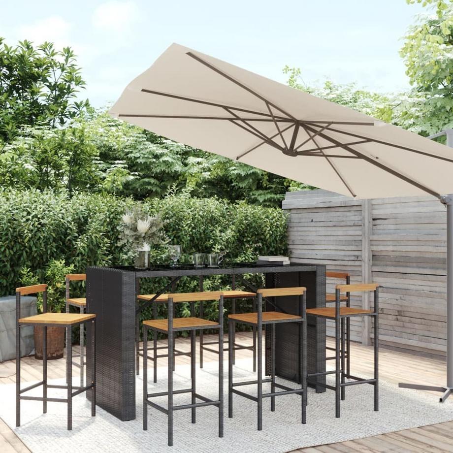 VidaXL Gartenbar set poly-rattan  