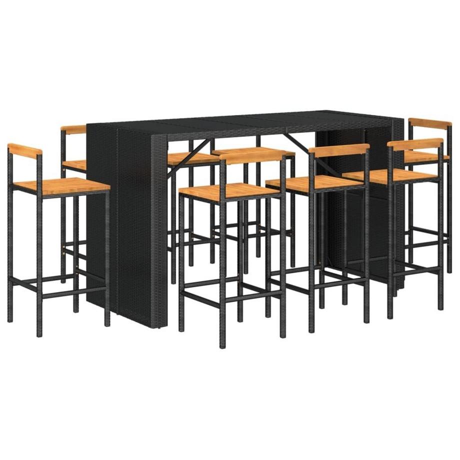 VidaXL Gartenbar set poly-rattan  