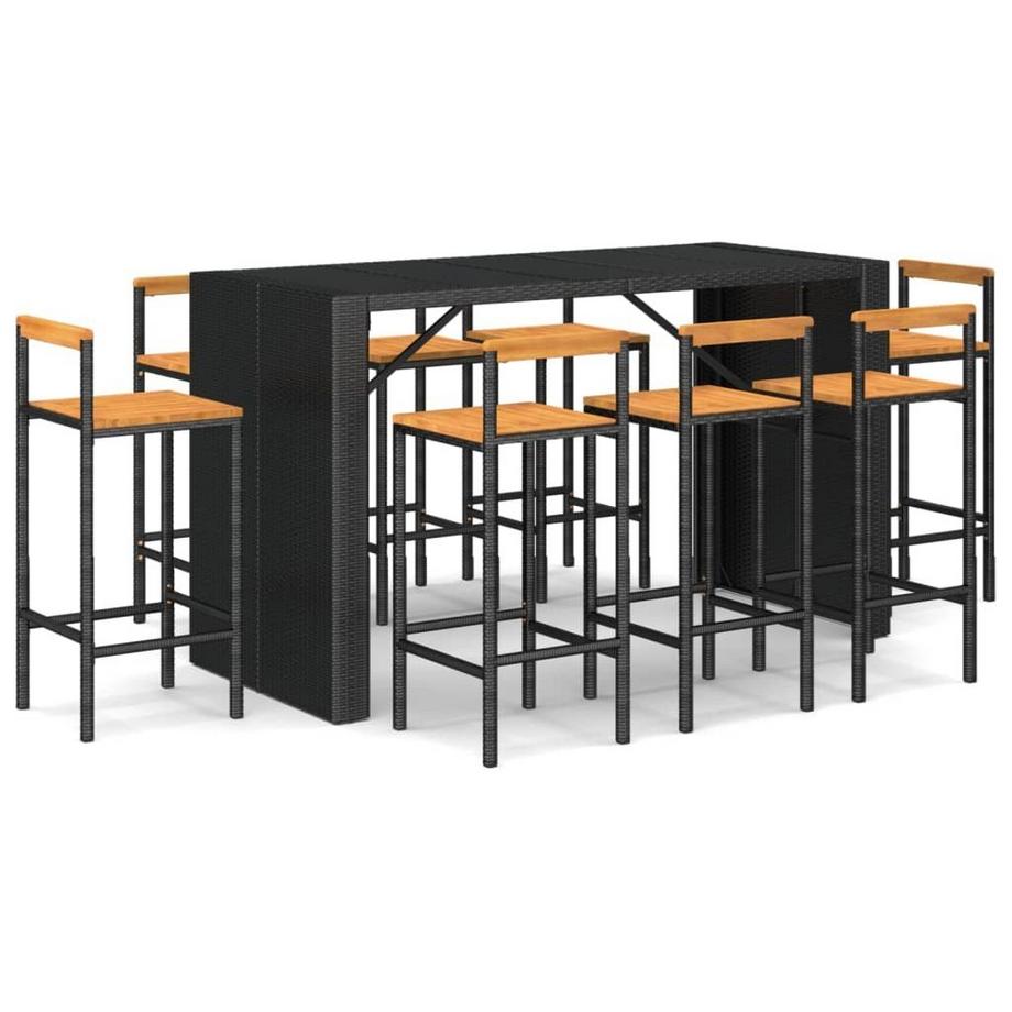 Gartenbar set poly-rattan
