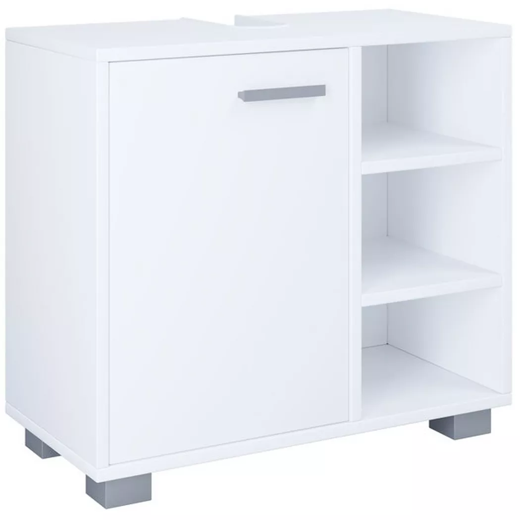 VCM - Meubles de salle de bain en bois Zalo L, One Size, Blanc
