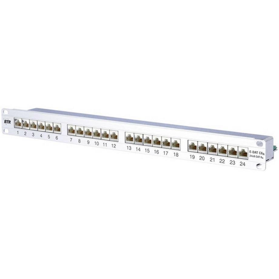 Patchpanel di rete 24 Porte CAT 6A   1 U