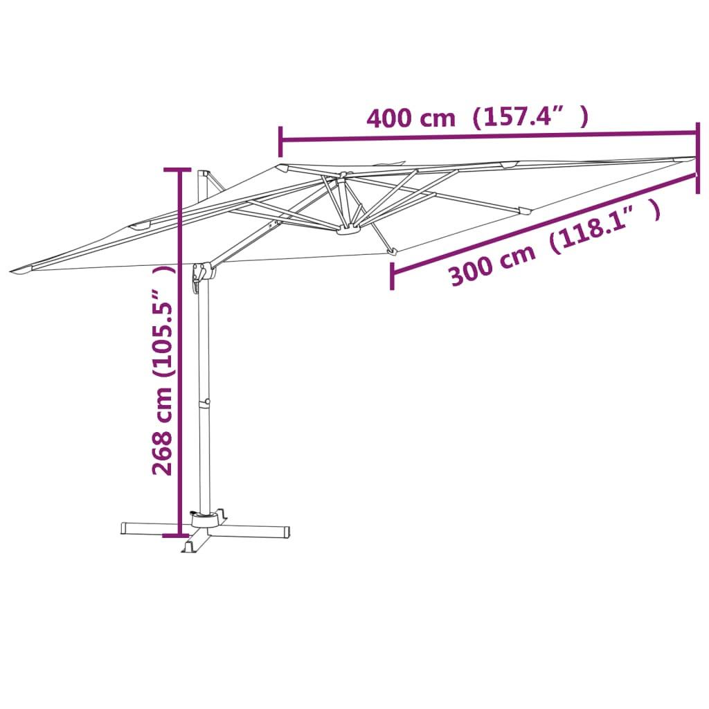 VidaXL Parasol cantilever led  