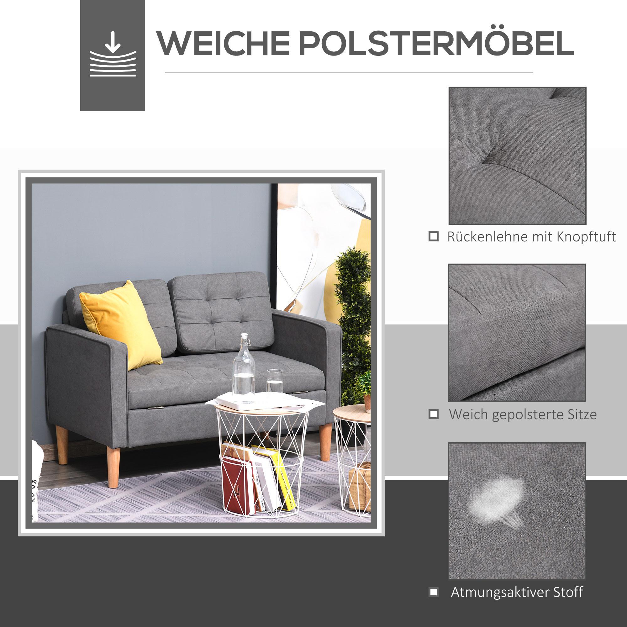 HOMCOM Sofa 2-Sitzer  