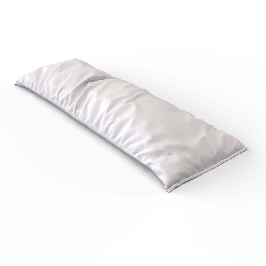 Lotus Bettwaren Housse de coussin de soutien en satin uni  