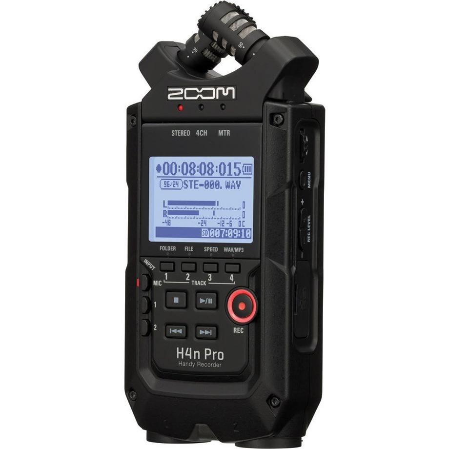 Zoom  H4n Pro Black, Mobiler Multitrack-Recorder 