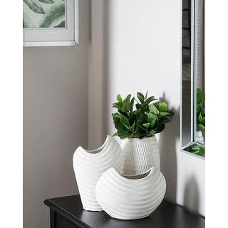 Beliani Vaso decorativo en Gres porcellanato Moderno LINZI  