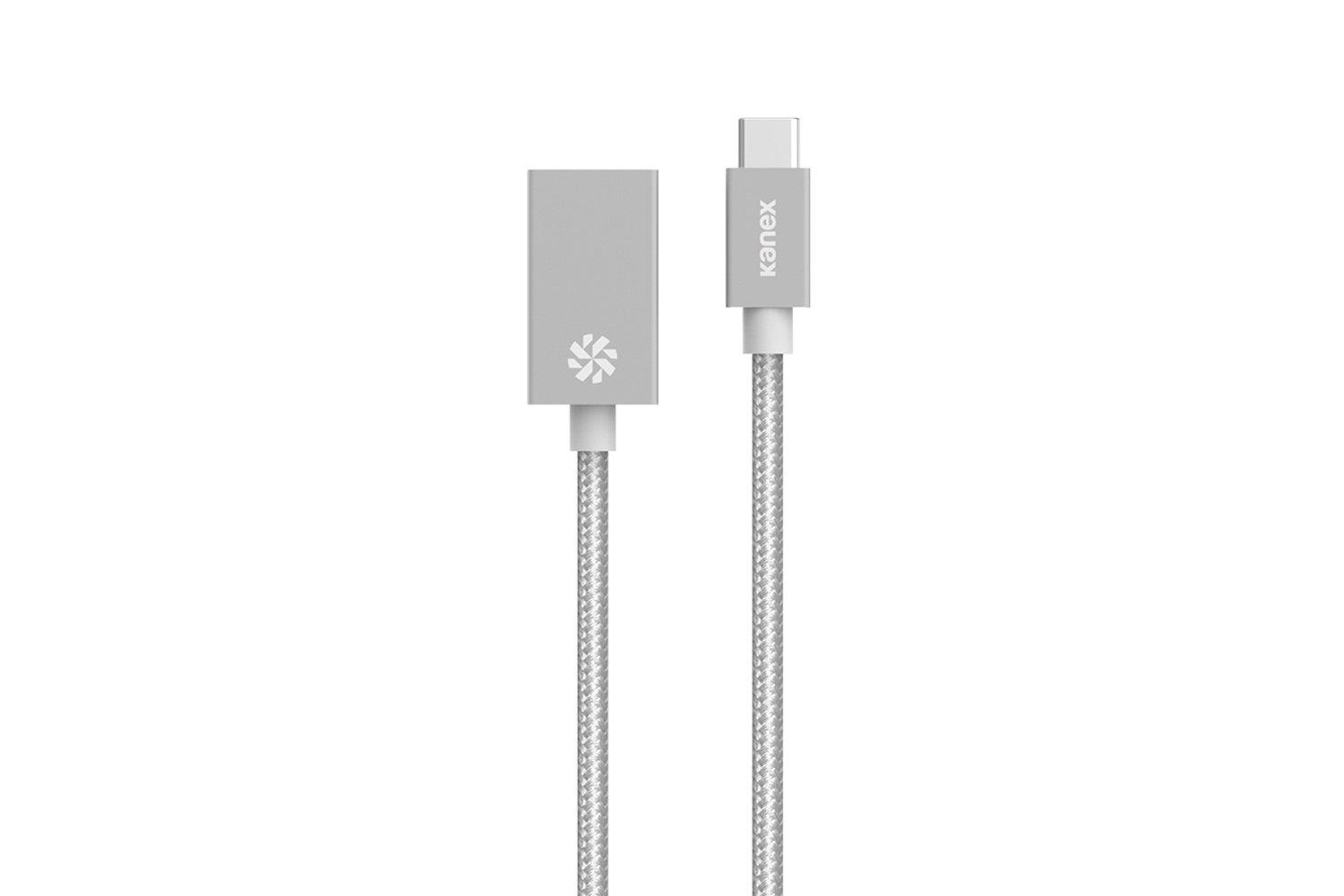 kanex  K181-1034-SV8I câble USB 0,21 m USB 3.2 Gen 1 (3.1 Gen 1) USB C USB A Argent 