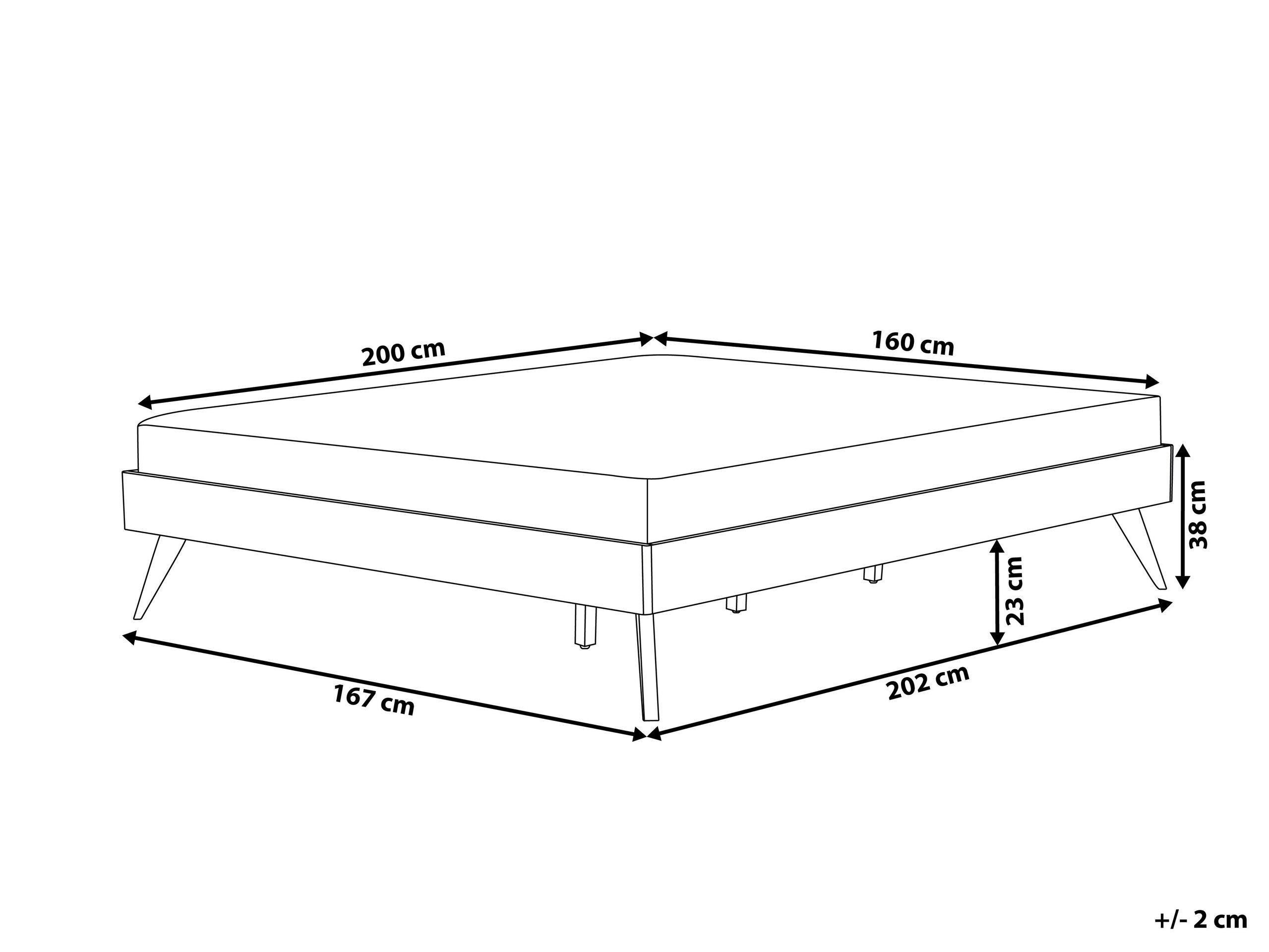 Beliani Bett mit Lattenrost aus MDF-Platte Retro BERRIC  