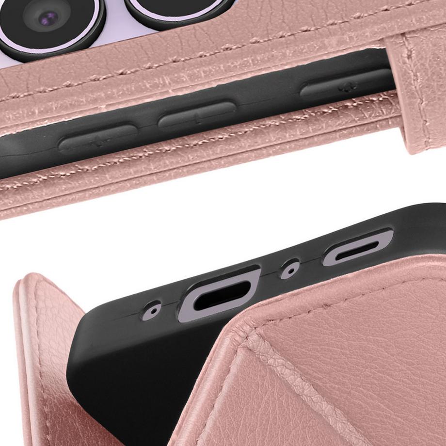 Avizar  Étui Portefeuille Galaxy A35 5G Rose 