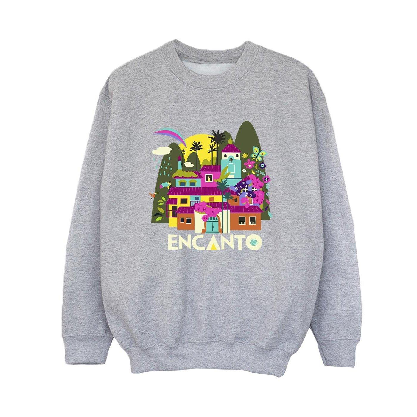 Image of Encanto Many Houses Sweatshirt Unisex Grau 128