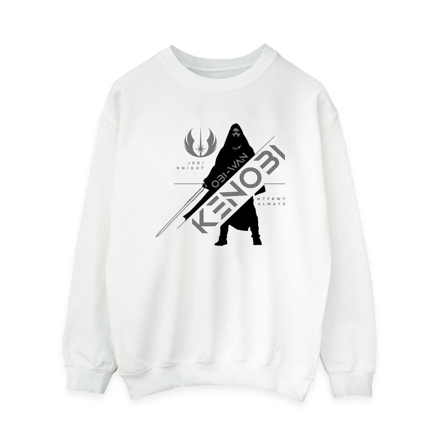 Image of Obiwan Kenobi Jedi Knight Sweatshirt Damen Weiss M