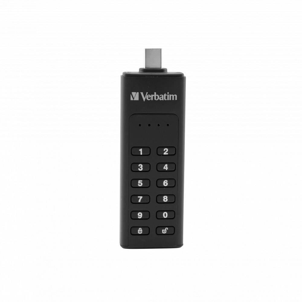 Verbatim  Keypad Secure USB-Stick 64 GB Schwarz  USB-C® 