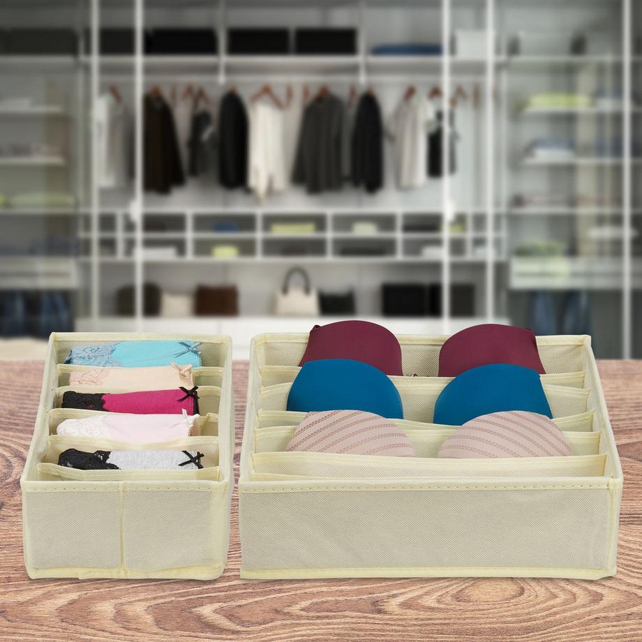 B2X Ensemble de rangement pour sous-vêtements de 4 pièces  
