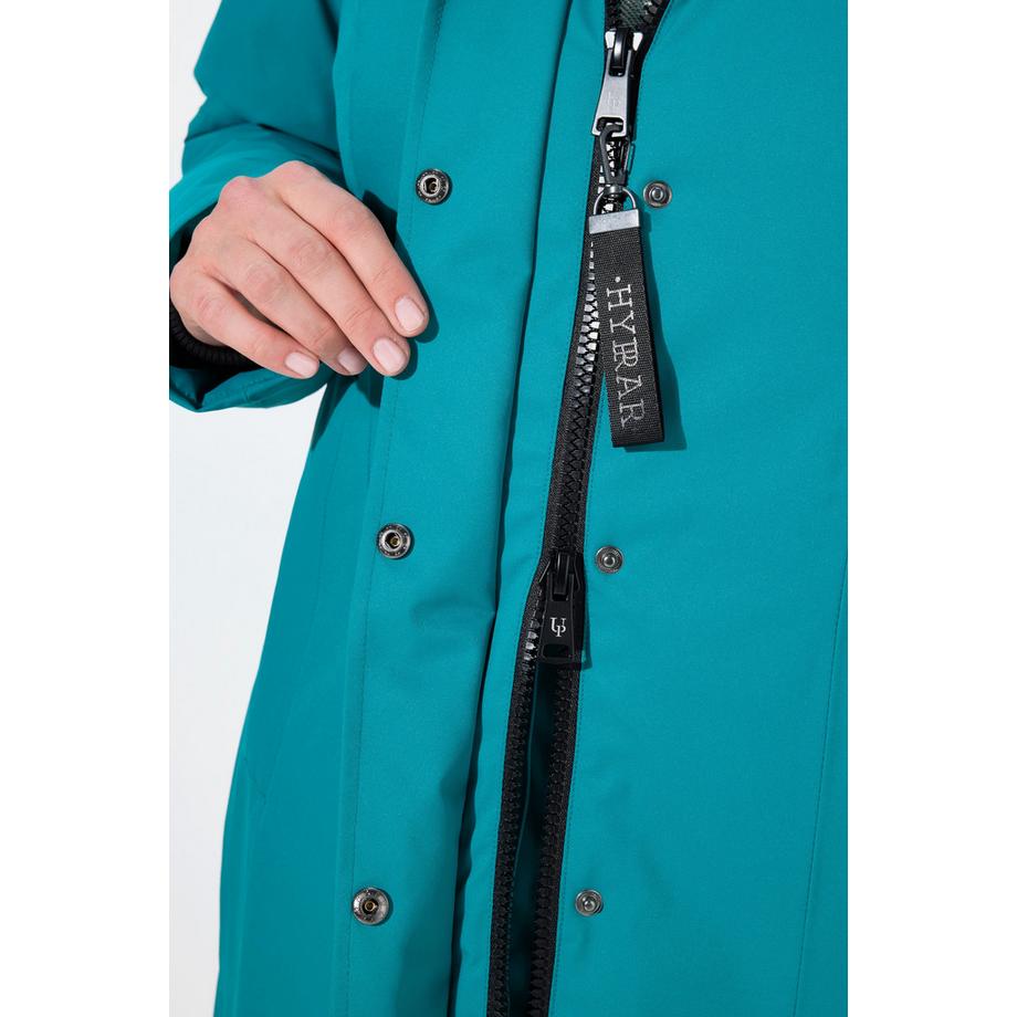 Ulla Popken HYPRAR Veste fonctionnelle déperlante avec capuche et fermeture éclair à double curseur  