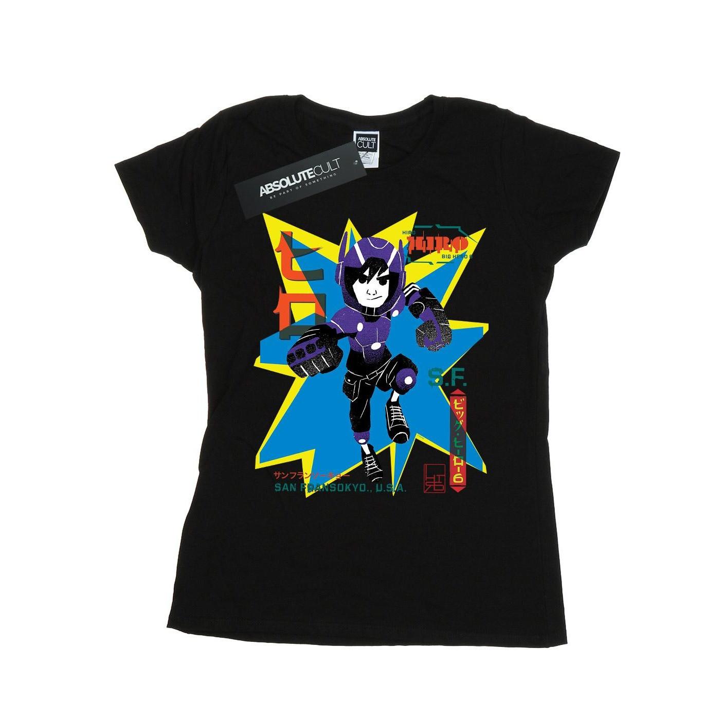 Image of Big Hero 6 Hiro Anime Tshirt Damen Schwarz L