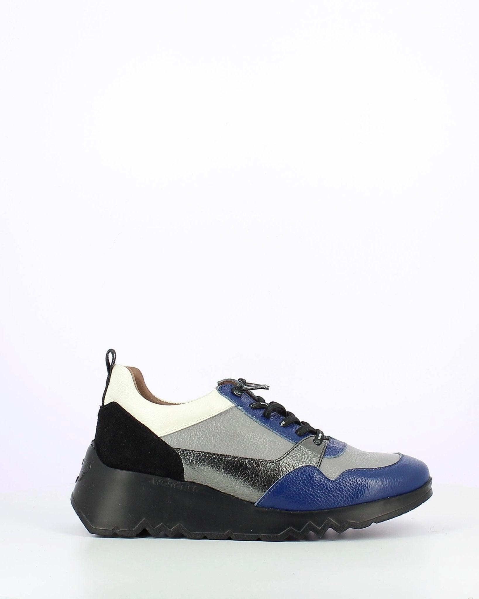 Image of Suki - Leder Sneakers Damen Weiss Bedruckt 42