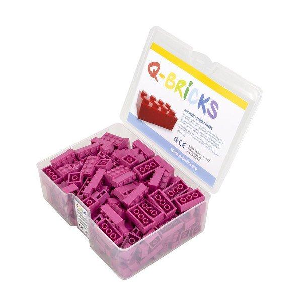 Q-BRICKS  Bausteine Unicolor Magenta 