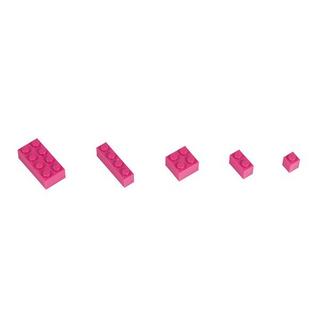 Q-BRICKS  Bausteine Unicolor Magenta 