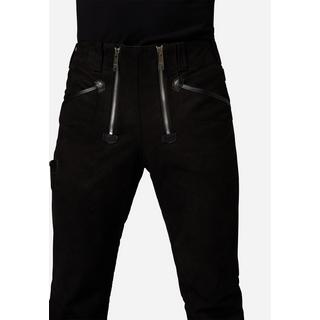 RICANO  Pantalon en cuir pour hommes RT-105, pantalon de charpentier dans une coupe droite classique 