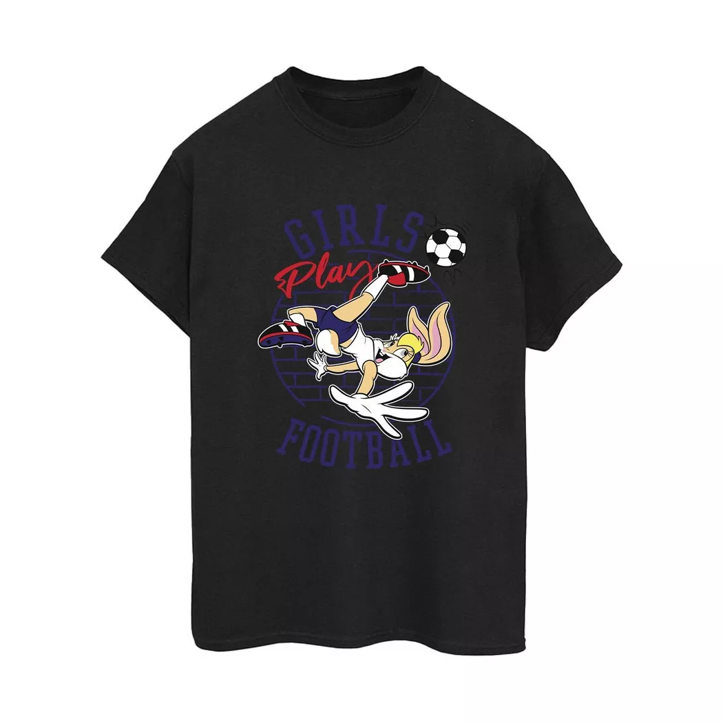 LOONEY TUNES - Girls Play Football TShirt, für Damen, Schwarz, Größe S