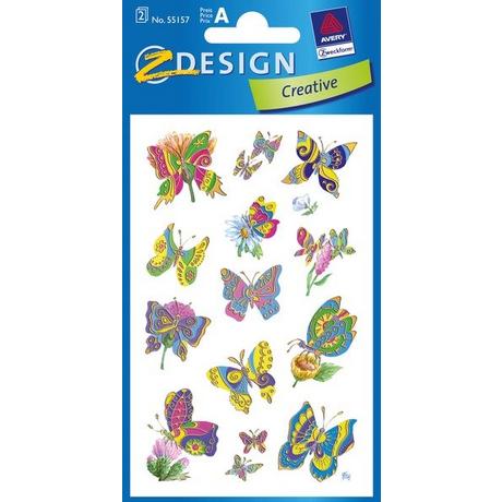 Z-DESIGN Z-DESIGN Sticker Creative 55157 Schmetterlinge 2 Stück  