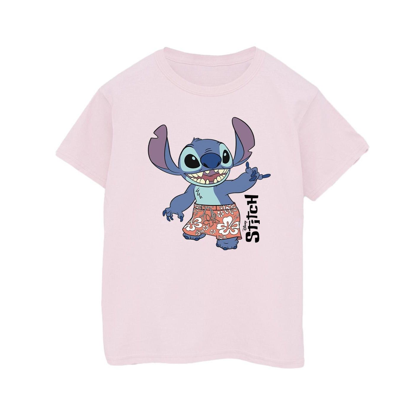 Image of Lilo & Stitch Bermuda Shorts Tshirt Damen Pink XL