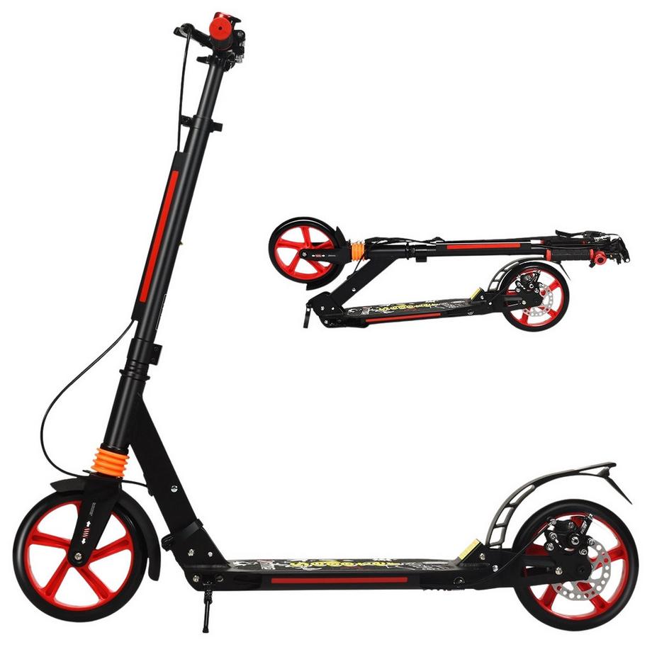 Northio  Kickscooter City Scooter tracolla per monopattino regolabile in altezza monopattino nero 