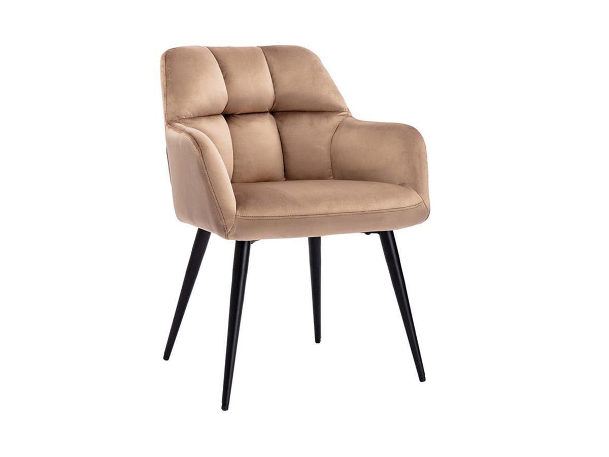 Vente-unique Stuhl 2erSet Samt Metall PEGA  