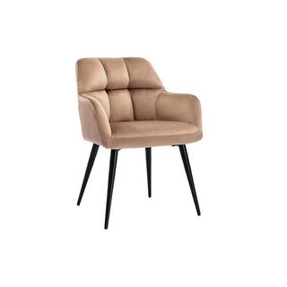 Vente-unique Stuhl 2erSet Samt Metall PEGA  