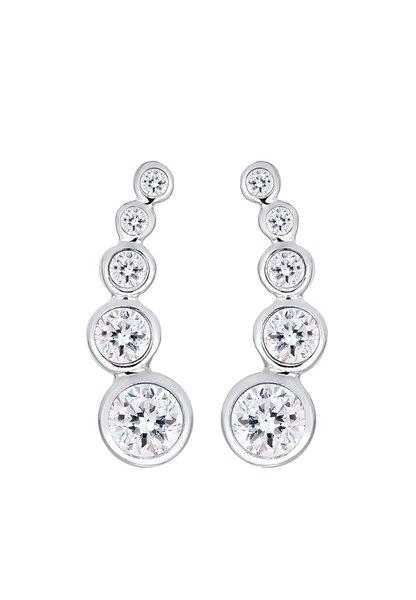 Elli  Boucles d'Oreilles Earclimber Avec Cristaux 