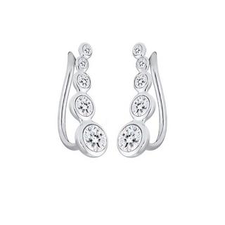 Elli  Boucles d'Oreilles Earclimber Avec Cristaux 