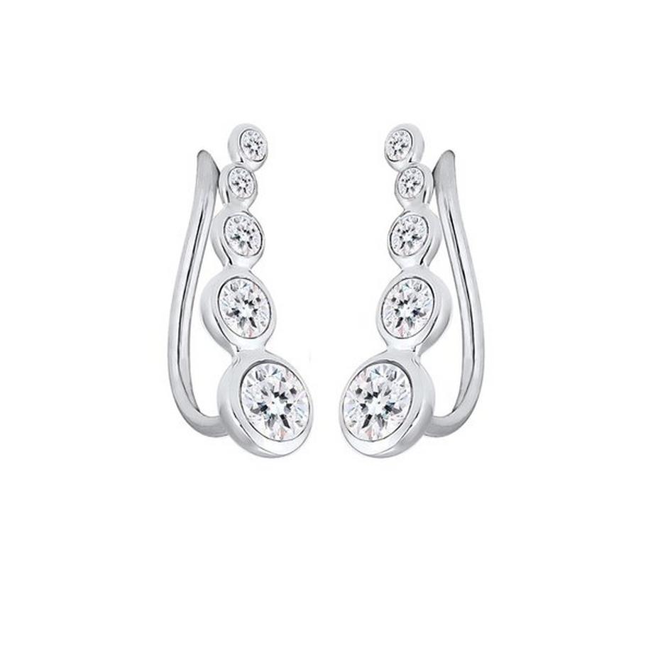 Elli  Ohrringe Earclimber Kristalle 