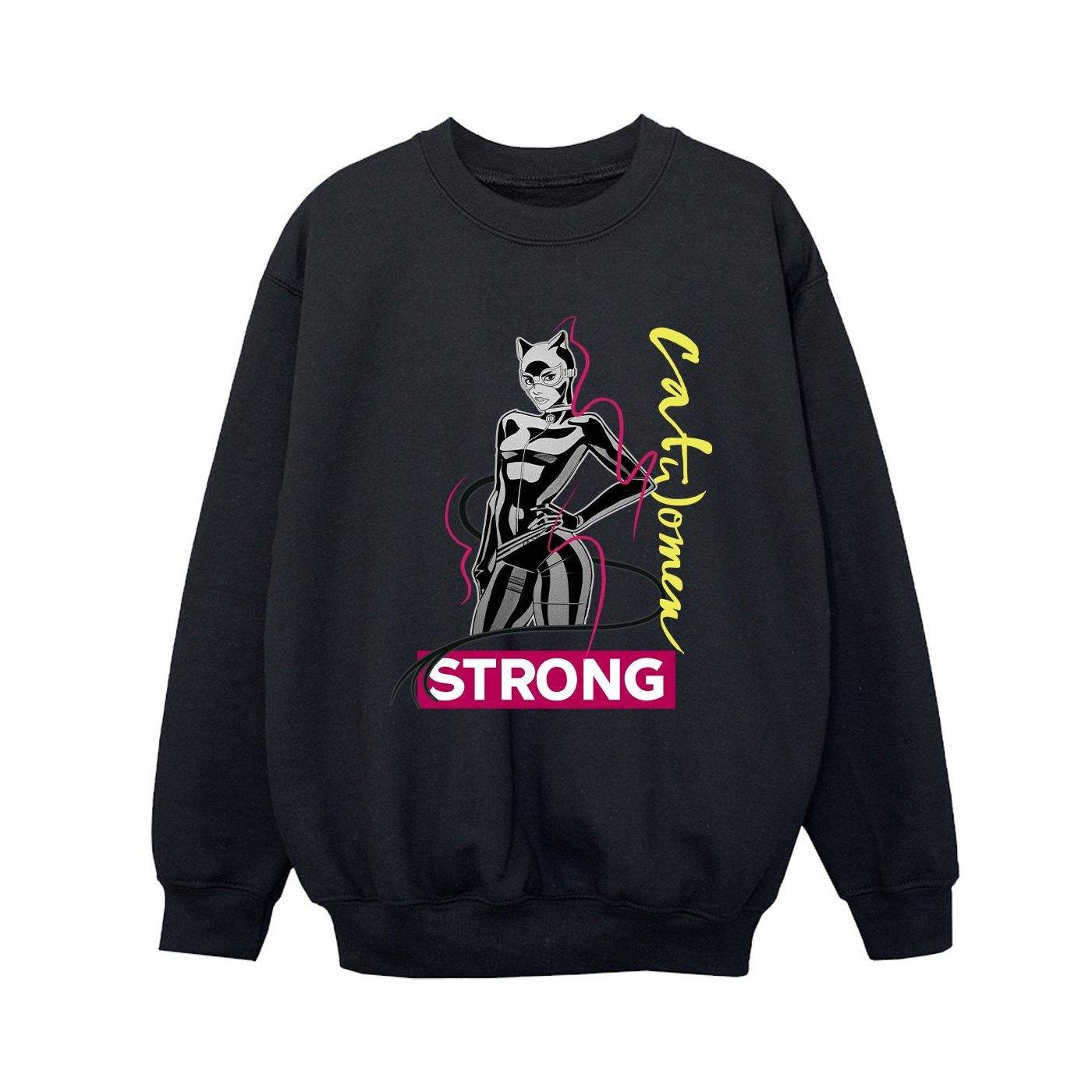 Image of Batman Catwoman Strong Sweatshirt Jungen Schwarz 128