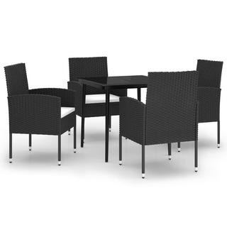 VidaXL Ensemble de salle à manger de jardin rotin synthétique  