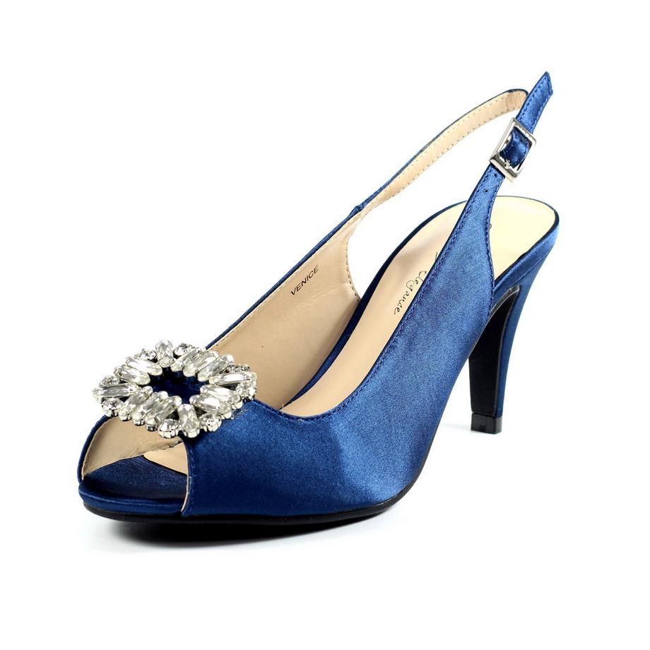 Lunar Venice Satin Slingback Pumps  