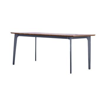 Table de jardin en teck massif et métal 6/8 pers. Toscane