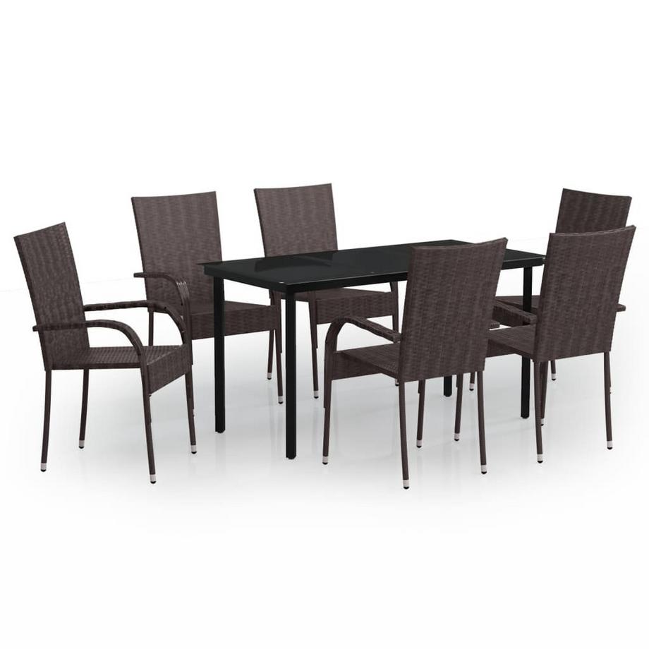 Garten essgruppe poly-rattan