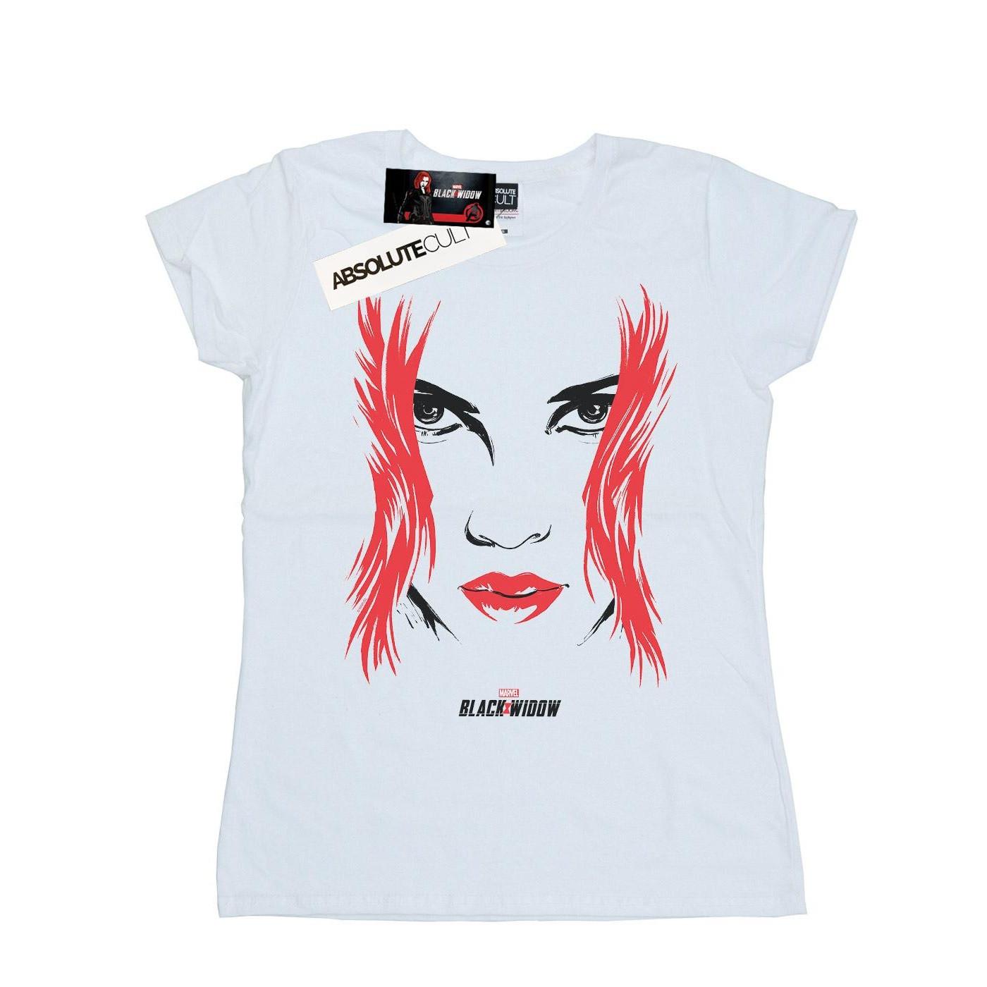 Image of Black Widow Movie Closeup Tshirt Damen Weiss XXL