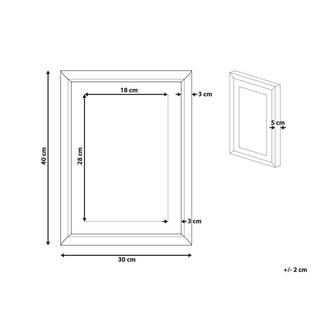Beliani Stampa da parete Incorniciata en Carta Moderno AGENA  