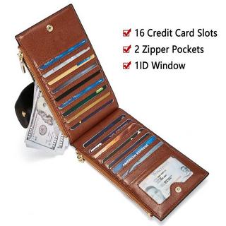 Only-bags.store PU Leder Slim Brieftasche RFID Schutz  