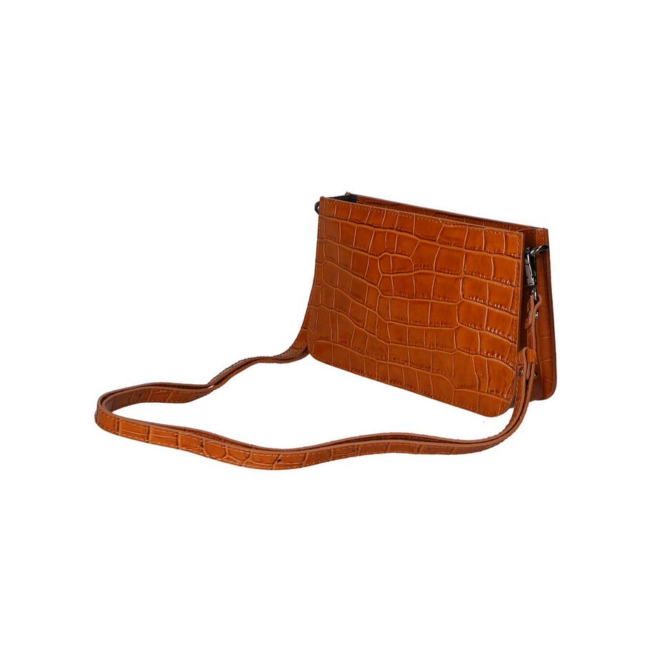 Gave Lux Krokodilgeprägte Schultertasche  