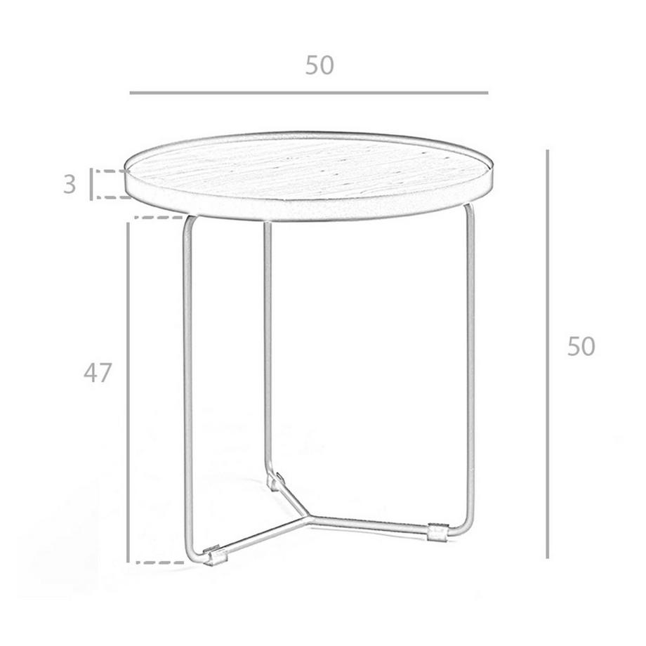 ANGEL CERDA Tavolo angolare rotondo in noce e acciaio nero  