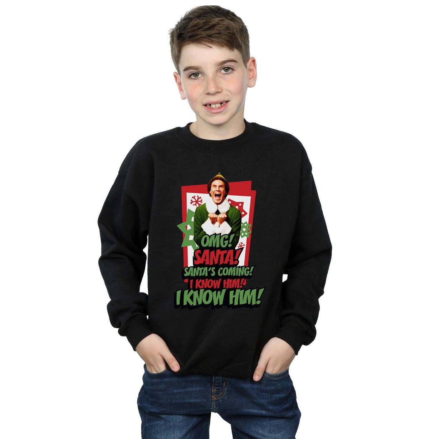 Elf  OMG Santa Sweatshirt 