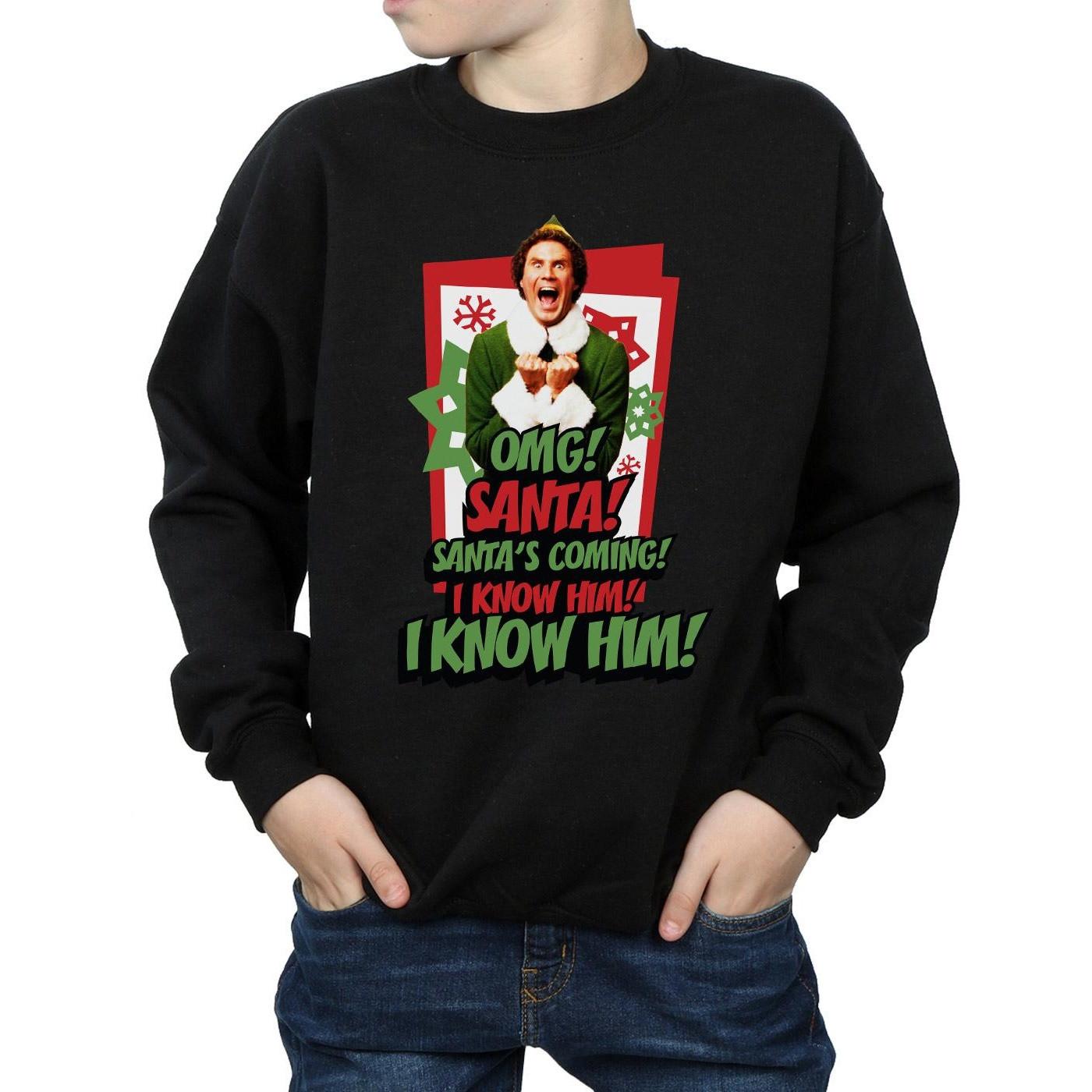 Elf  OMG Santa Sweatshirt 