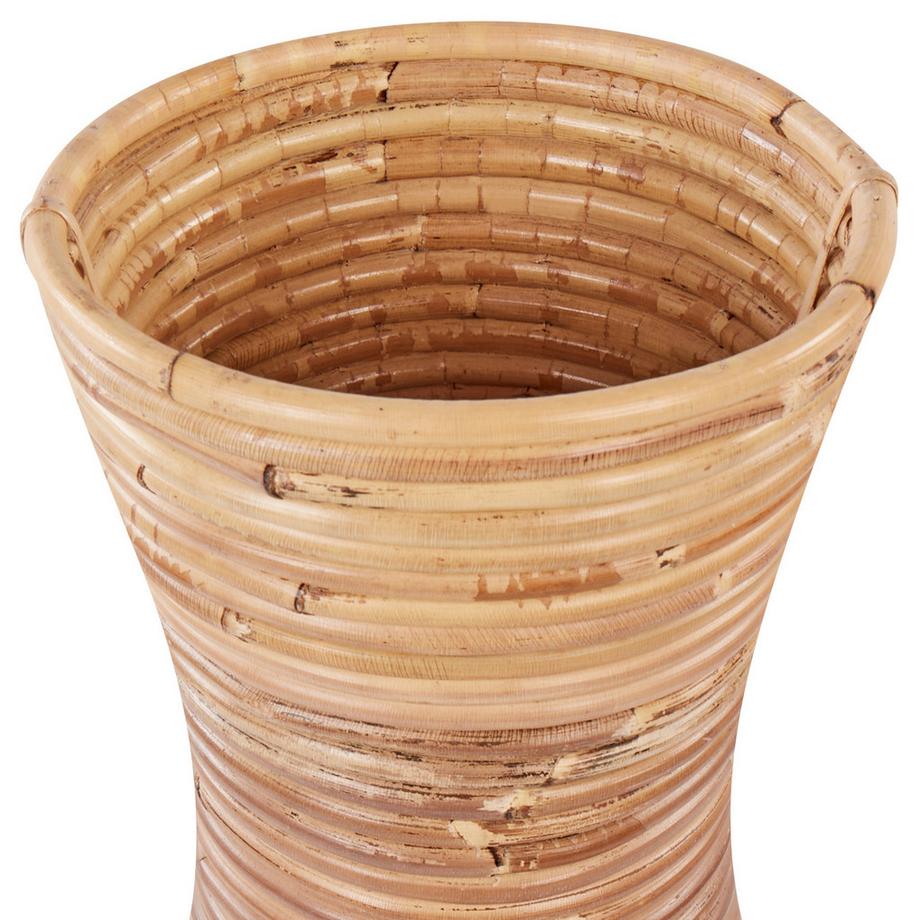 Beliani Vase décoratif en Rotin Rustique TRINISA  