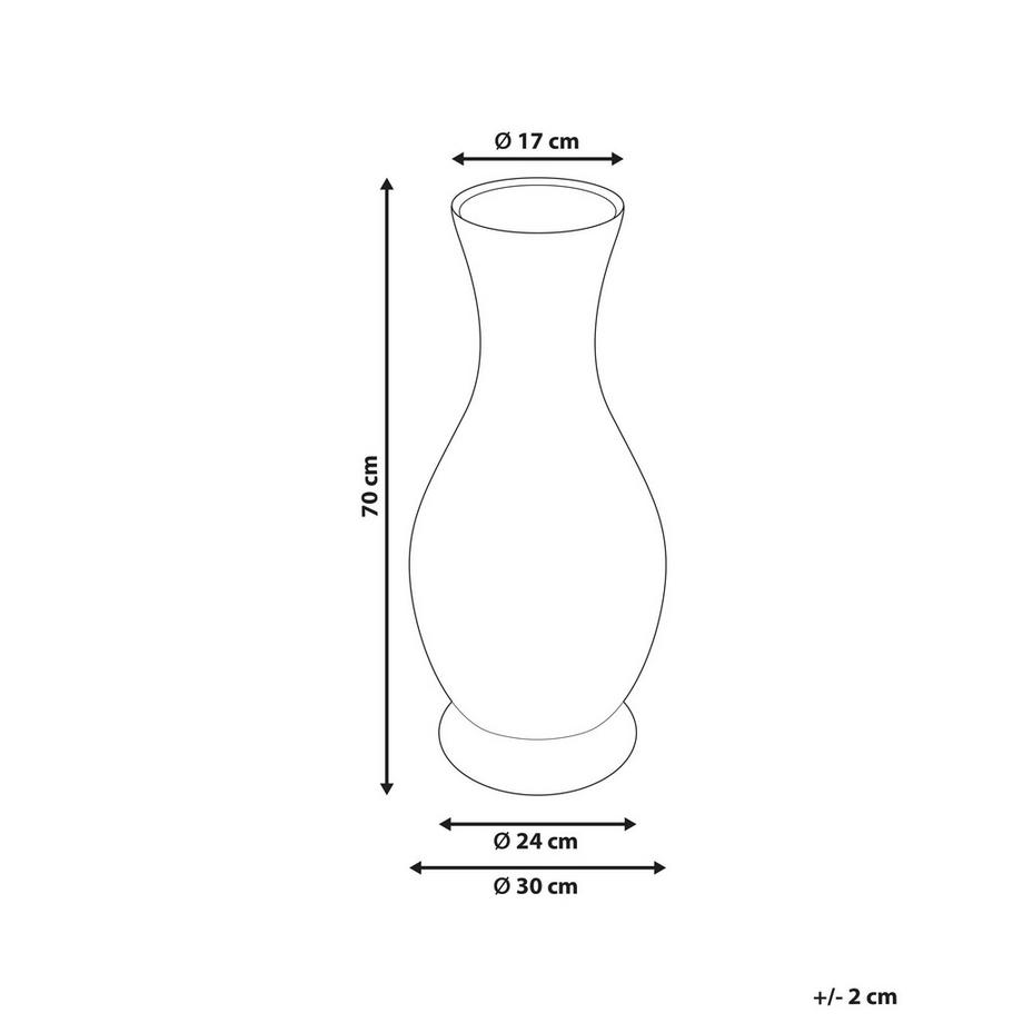 Beliani Vase décoratif en Rotin Rustique TRINISA  