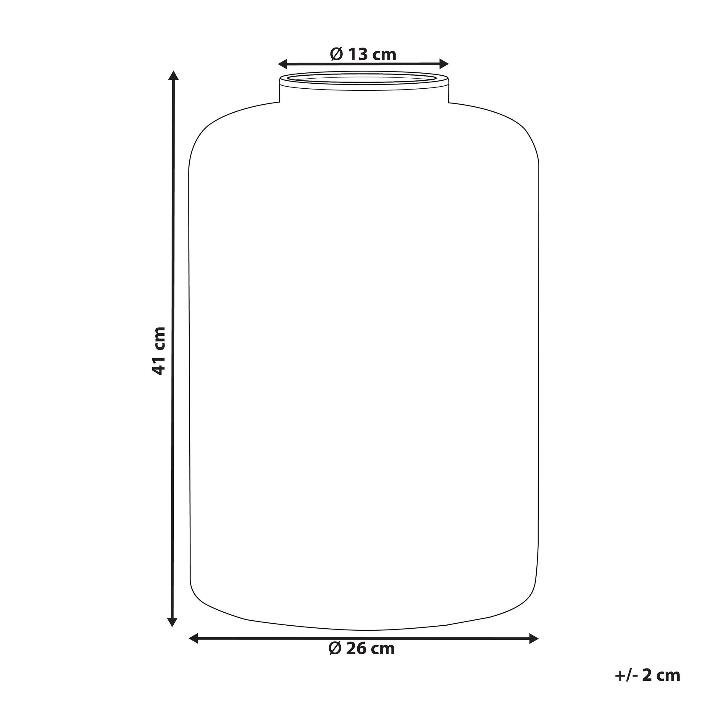 Beliani Dekovase aus Glas Modern MIRCHI  