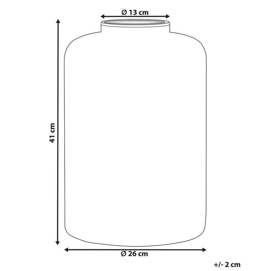 Beliani Vase décoratif en Verre Boho MIRCHI  