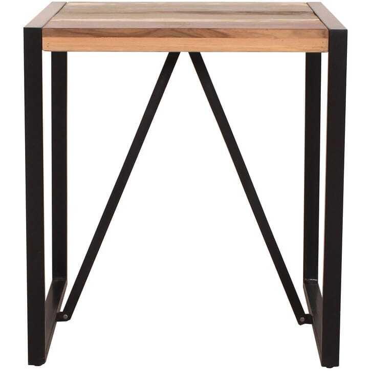 mutoni Table de salle à manger Fume 70x70  