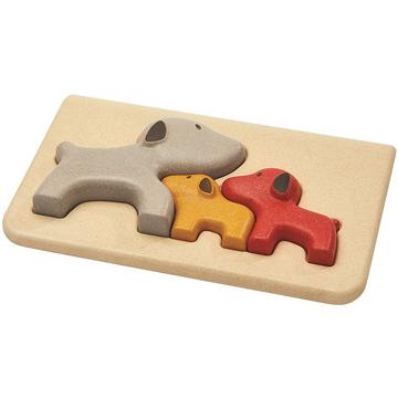 Plan Toys puzzle de forme en bois Dogs - 3 pièces